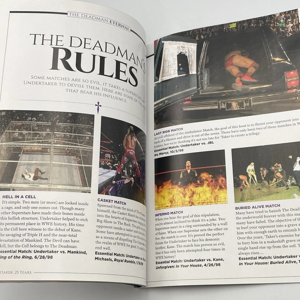 WWE Undertaker 25 Years Of The Deadman 2015 Collector's Edition Magazine